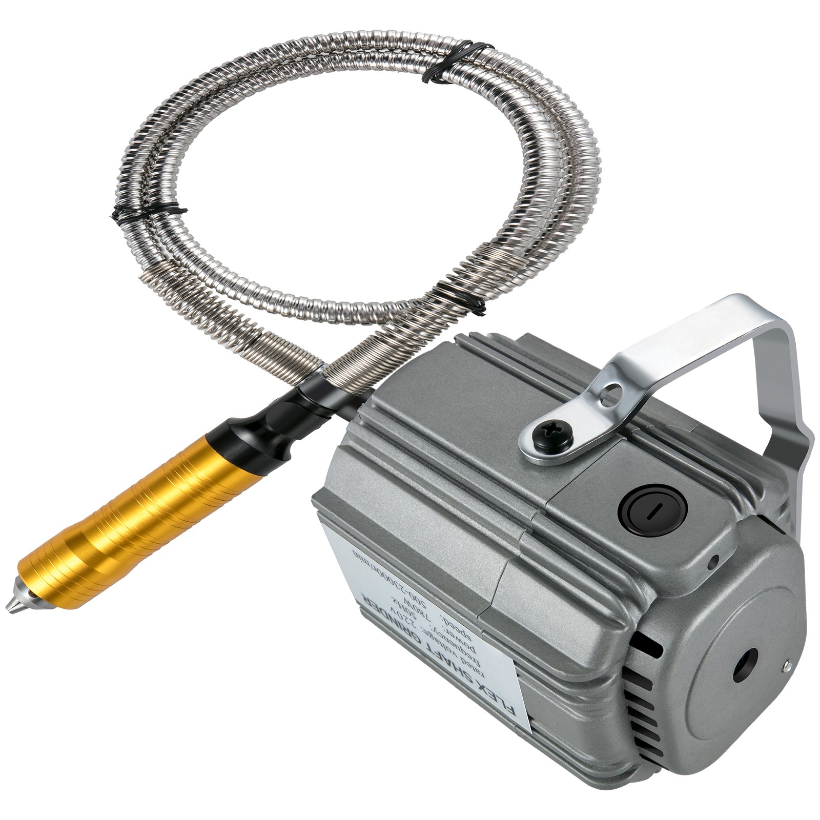 VEVOR Flex Shaft Grinder 780W Rotary Tool 500-23000RPM Rotary Carver with 13-Jaw Chuck & Stepless Speed Foot Pedal Hanging Grinding Machine 45PCS Accessories for Jewelry Polishing Grinding DIY