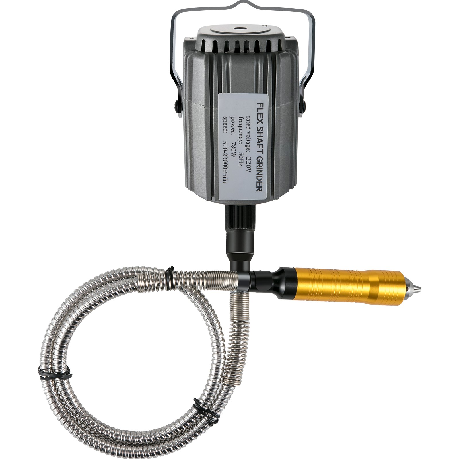 VEVOR Flex Shaft Grinder 780W Rotary Tool 500-23000RPM Rotary Carver with 13-Jaw Chuck & Stepless Speed Foot Pedal Hanging Grinding Machine 45PCS Accessories for Jewelry Polishing Grinding DIY