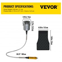 VEVOR Flex Shaft Grinder 780W Rotary Tool 500-23000RPM Rotary Carver with 1/4" 3-Jaw Chuck & Stepless Speed Foot Pedal Hanging Grinding Machine 131PCS Accessories for Jewelry Polishing Grinding DIY