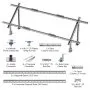 VEVOR Solar Panel Mounting Brackets, 30°-60° Adjustable Multi-Pieces Solar Panel Brackets for 1-4PCS Solar Panels, Carbon Steel Ground Mount Solar Panel Stand for Farms, RVs, Boats, Off-Grid System