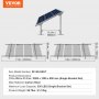 VEVOR 2 set Multi-Pieces Solpanel Monteringsfästen 30°-60° Justerbar