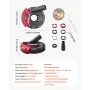 VEVOR Grinding Dust Shroud for Angle Grinder, Universal 100-125mm, Surface Grinder Dust Shroud with 6 Clamping Washers & 125 mm Diamond Grinding Cup Wheel, Connect to Vacuum Cleaner, for Wood Concrete