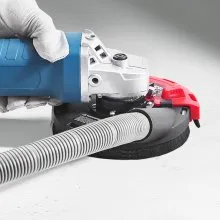 Angle Grinder Dust Shroud 4-5 in with 6 Clamping Washers Connect to Vacuum