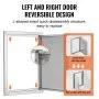 VEVOR BBQ Access Door, 16W x 22H Inch Single Outdoor Kitchen Door, Stainless Steel Flush Mount Door, Wall Vertical Door with Handle, for BBQ Island, Grilling Station, Outside Cabinet
