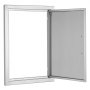 VEVOR BBQ Access Door, 457x610 mm Single Outdoor Kitchen Door, Stainless Steel Flush Mount Door, Wall Vertical Door with Handle, for BBQ Island, Grilling Station, Outside Cabinet