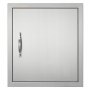 VEVOR BBQ Access Door, 457x508 mm Μονή εξωτερική πόρτα κουζίνας, ανοξείδωτη πόρτα χωνευτή, τοίχος κάθετη πόρτα με λαβή και γάντζο, για BBQ Island, Ψητοπωλείο, Εξωτερικό ντουλάπι