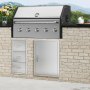 VEVOR BBQ Access Door, 508x686 mm Single Outdoor Kitchen Door, Stainless Steel Flush Mount Door, Wall Vertical Door with Handle, for BBQ Island, Grilling Station, Outside Cabinet