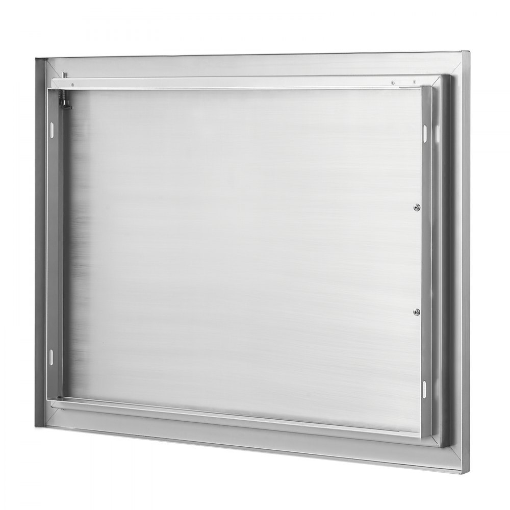 VEVOR BBQ Access Door, 685x508 mm Single Outdoor Kitchen Door, Stainless Steel Flush Mount Door, Wall Vertical Door with Handle, for BBQ Island, Grilling Station, Outside Cabinet