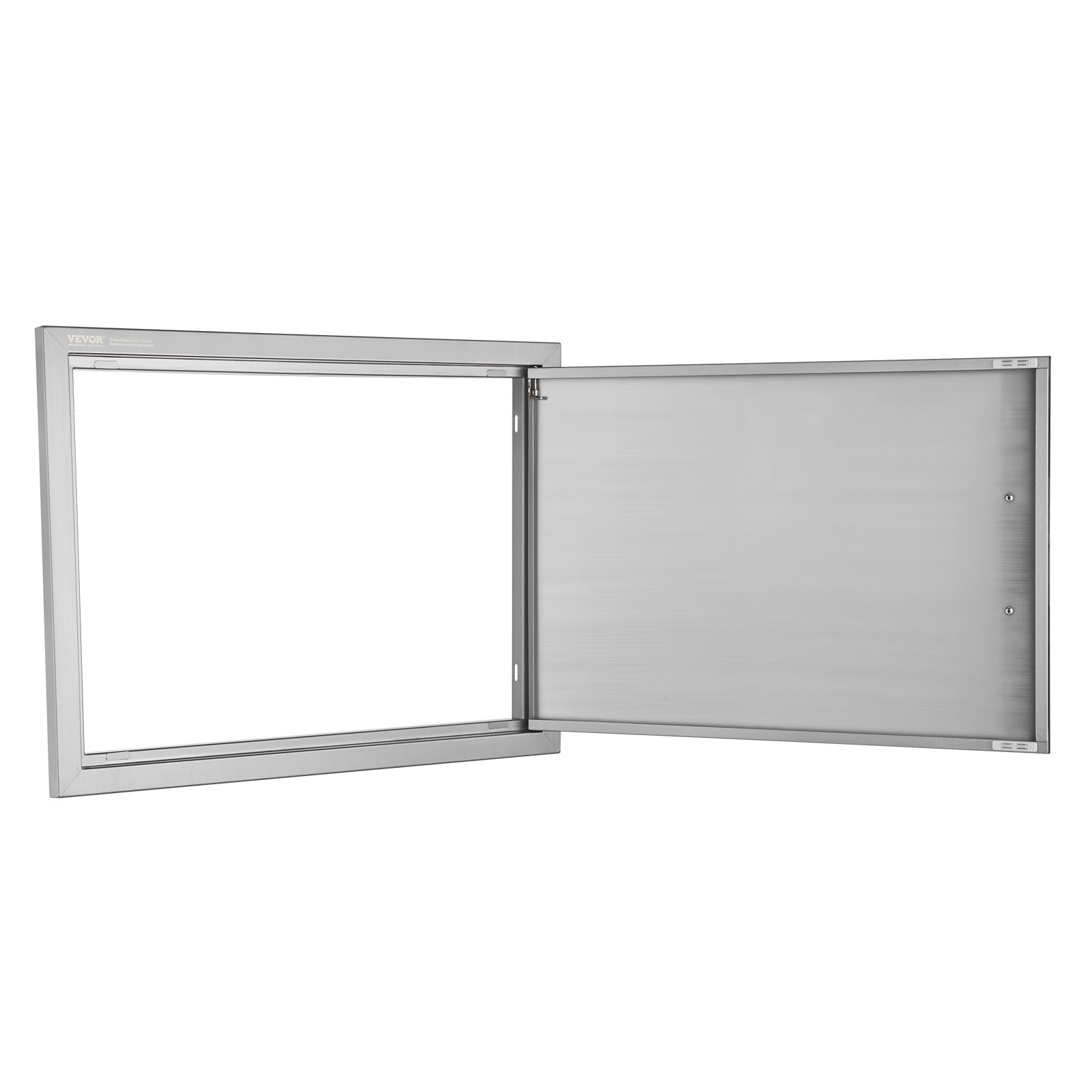 VEVOR BBQ Access Door, 685x508 mm Single Outdoor Kitchen Door, Stainless Steel Flush Mount Door, Wall Vertical Door with Handle, for BBQ Island, Grilling Station, Outside Cabinet