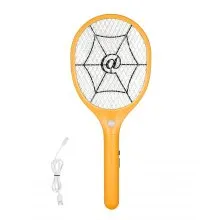 Electric Fly Swatter with 3 Layers Mesh and 500mAh Battery Yellow & Black