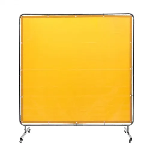 Ratastel keevitussirm 1,8 x 1,8 m, kollane