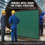 VEVOR Welding Screen with Frame, 6' x 8' Welding Curtain Screen, Flame-Resistant Vinyl Welding Protection Screen on 4 Swivel Wheels (2 Lockable), Moveable & Professional for Workshop/Industrial, Green
