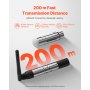 DMX Wireless Receiver Transmitter Controller for LED Stage Light 8 PCs Silver