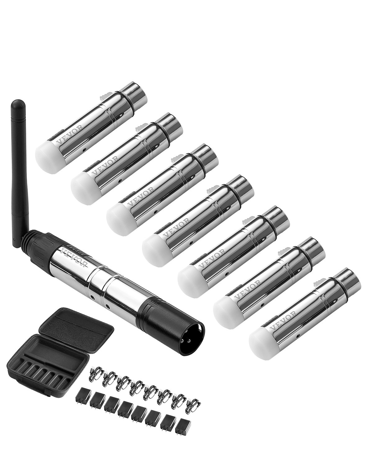 DMX Wireless Receiver Transmitter Controller for LED Stage Light 8 PCs Silver DMX Wireless Receiver Transmitter Controller for LED Stage Light 8 PCs Silver