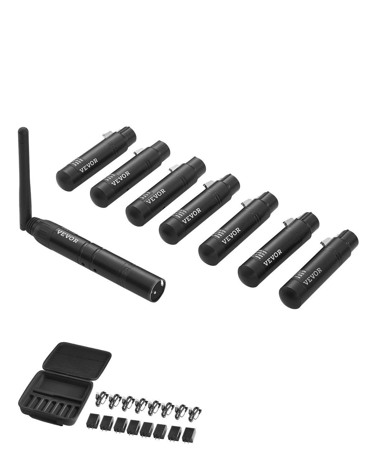 DMX Wireless Receiver Transmitter Controller for LED Stage Light 8 PCs Black DMX Wireless Receiver Transmitter Controller for LED Stage Light 8 PCs Black