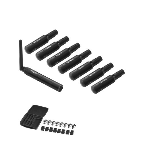 DMX Wireless Receiver Transmitter Rechargeable Battery Stage Light 8 PCs Black