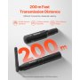 DMX Wireless Receiver Transmitter Rechargeable Battery Stage Light 8 PCs Black