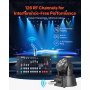 DMX Wireless Receiver Transmitter Rechargeable Battery Stage Light 4 PCs Silver