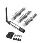 DMX Wireless Receiver Transmitter Rechargeable Battery Stage Light 4 PCs Silver
