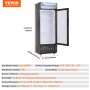 VEVOR Commercial Merchandiser Ψυγείο Ψυγείο 6,8 Cu.Ft/ 195L με 3 ράφια