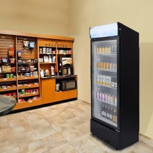 Refrigerador comercial VEVOR Merchandiser 9,7 Cu.Ft /275L com 4 prateleiras
