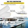4 NEW RIBBED BOAT FENDERS 10" x 28" WHITE CENTER HOLE BUMPERS MOORING PROTECTION