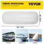 4 NEW RIBBED BOAT FENDERS 10" x 28" WHITE CENTER HOLE BUMPERS MOORING PROTECTION
