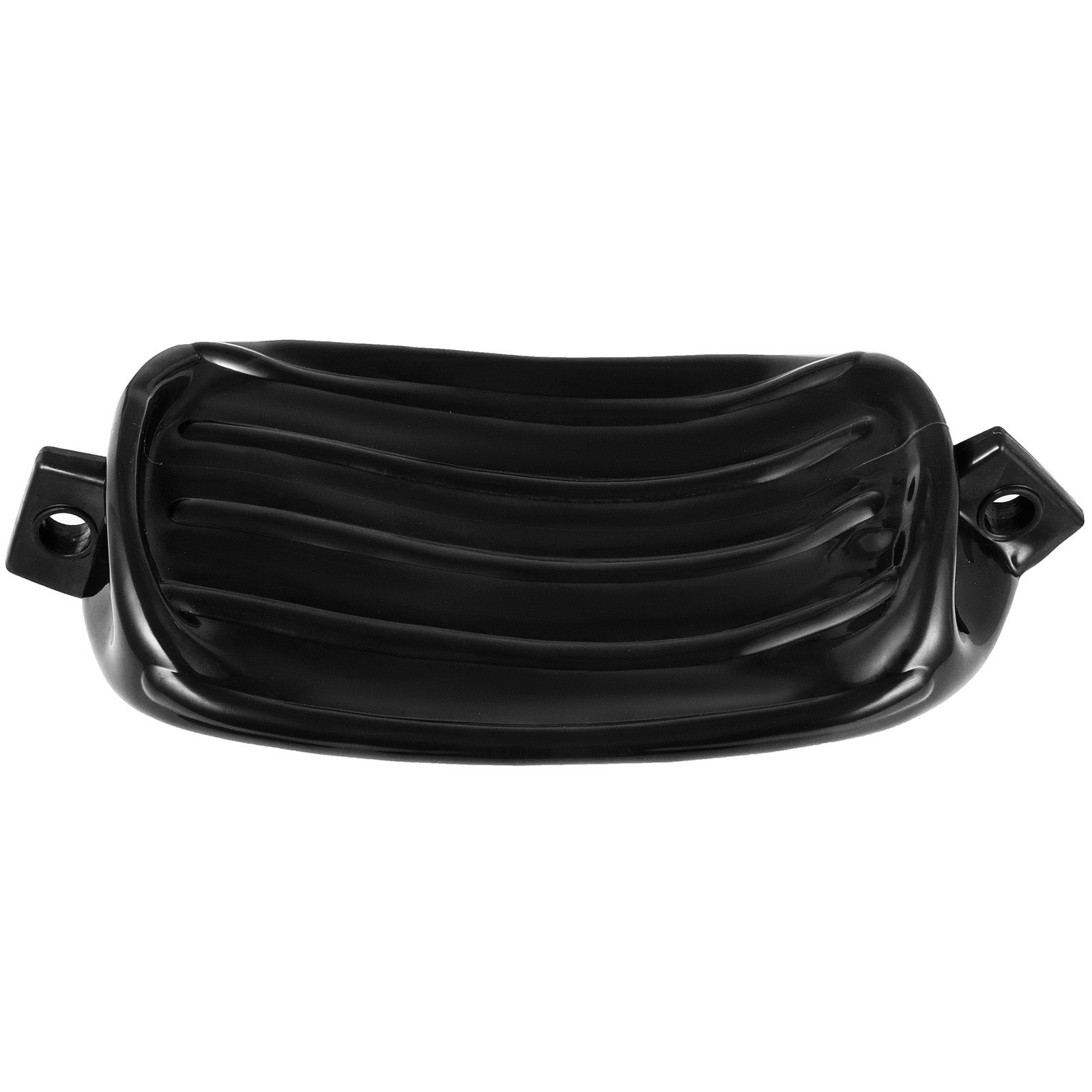 VEVOR Boat Fenders, 8.5" x 27" Ribbed Fender, 4 Pack Boat Bumpers, Twin Eyes Ribbed Inflatable Boat Fender with 4 Ropes and Inflatable Pump, for Pontoon Boat Sailboat, Ski Boat, Black