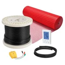 100 sqft Floor Heating Mat 120V Electric Radiant System with Alarm