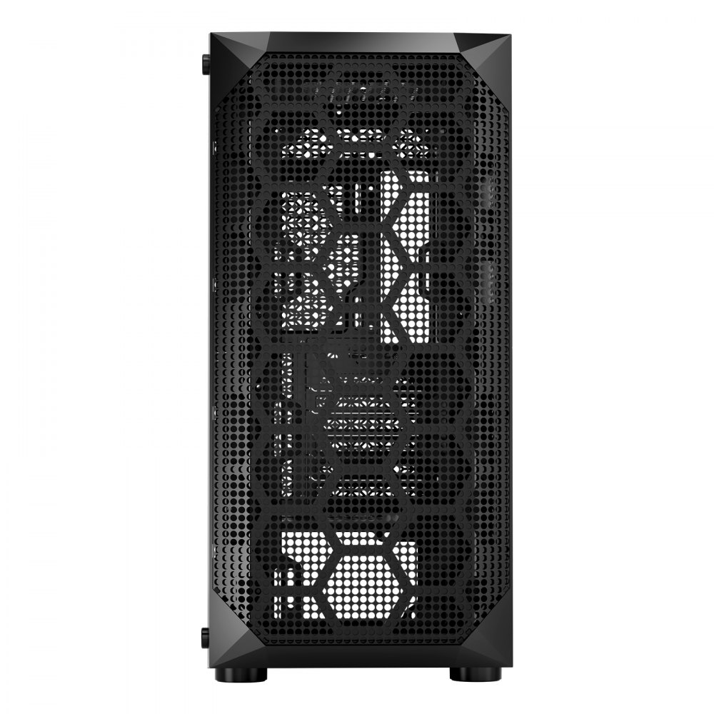 Herní skříň VEVOR pro PC, Full-Tower, počítačová skříň s panelem s vysokým prouděním vzduchu, magnetickým prachovým filtrem, 3 x 140mm PWM ventilátory, správa kabelů, pro GPU až do délky 410 mm, kompatibilní s E-ATX/ATX/M-ATX/ITX