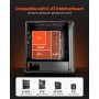 PC Case Full-Tower Gaming Computer Case with 3 PWM Fans for E-ATX Motherboard