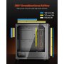 PC Case Full-Tower Gaming Computer Case with 3 PWM Fans for E-ATX Motherboard