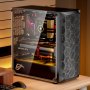 VEVOR - Caja para juegos de PC, torre completa, con panel de alto flujo de aire, filtro magnético antipolvo, 3 ventiladores PWM de 140 mm, gestión de cables, compatible con GPU de hasta 410 mm de longitud, compatible con E-ATX/ATX/M-ATX/ITX