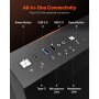 Mid-Tower PC Case Dual Chamber Gaming Computer Case for ATX Motherboard No Fan