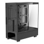 Herná PC skriňa VEVOR, Mid-Tower, počítačová skriňa s tvrdeným skleneným panelom s vysokým prúdením vzduchu, prachový filter, 6 x 120 mm PWM ARGB ventilátory, jednoduchá správa káblov, pre GPU s dĺžkou do 410 mm, pre ATX/M-ATX/ITX