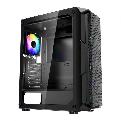 Mid-Tower PC Gaming Case Computer Case 4 x 120 mm ARGB Fans for ATX Motherboard