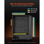 Mid-Tower PC Gaming Case Computer Case 4 x 120 mm ARGB Fans for ATX Motherboard