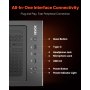 PC Gaming Case Mid-Tower Computer Case with 2 x 120 mm Fans for ATX Motherboard
