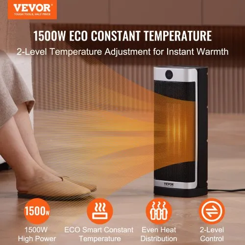 VEVOR Electric Space Heater with Thermostat Remote Control,