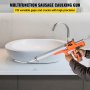 VEVOR Sausage Caulking Gun 283.5/567 g Electric Caulking Gun Aluminum 300ml Cartridge/600ml Sausage Cartridge Gun Packs 54.9x25.9 cm Dual-Use Hand Tool 6500?N Caulking Gun Kit with 5 Cones Nozzles