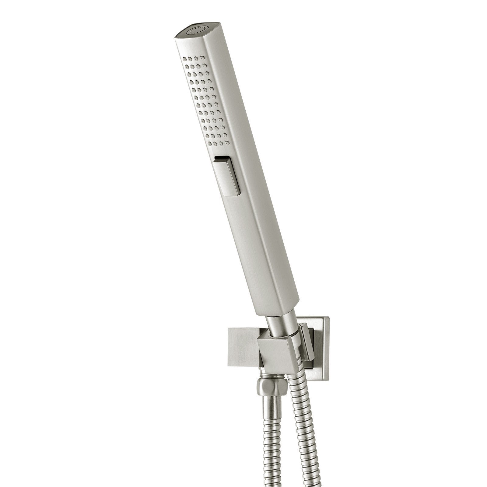 VEVOR Shower Faucet Set, 10 Inch Ceiling Mount Rainfall Shower System with 6 Inch Wall Mount Head and 2 in 1 Handheld Spray, Rotatable 3-Function Dual Rain Head Brass Valve & Trim Kit, Brushed Nickel