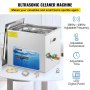 VEVOR Ultrasonic Cleaner, 36KHz~40KHz Adjustable Frequency, 10L 220V, Ultrasonic Cleaning Machine w/ Digital Timer and Heater, Lab Sonic Cleaner for Jewelry Watch Eyeglasses Coins, FCC/CE/RoHS Listed