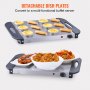 VEVOR electric buffet server with detachable trays, heating assorted food dishes efficiently.