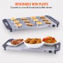 VEVOR buffet server with detachable dish plates for heating multiple food items directly on trays.