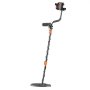 VEVOR Metal Detector for Adults, 254 mm, Professional High Accuracy Gold Detector, IP68 Waterproof Search Coil with Display, Headphones, 5 Modes, Adjustable Length, for Detecting Gold Treasure Hunting