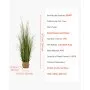 VEVOR Artificial Grass Plant, 1194mm Reed Flower Grass in Pot, Premium PVC Faux Fake Greenery Shrubs Plant for Indoor Outdoor House Home Garden Office Room Décor, Housewarming, 1 Pack Green