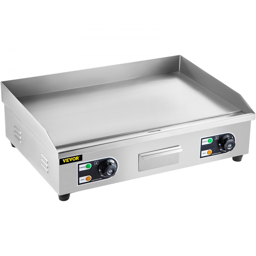 VEVOR Electric Grill 30 Inch Griddle Flat Hotplate 4400W Electric Countertop Griddle Grill Stainless Steel Flat Griddle Hotplate BBQ Kitchen Grill for Barbecue BBQ Cooking