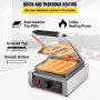 VEVOR Commercial Panini Press Grill 220V Electric Sandwich Press Grill 1800W Sandwich Press Maker Toaster Single Heads Panini Grill Press Toaster Sandwich Commercial Machine for Kitchen