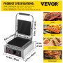 Tostadora de pan sándwich, máquina de prensa, parrilla eléctrica para pan, 1800W