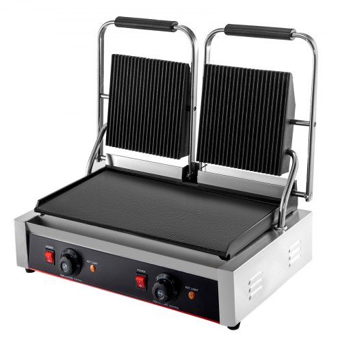 VEVOR Commercial Sandwich Panini Press Grill,110V 2x1800W Double